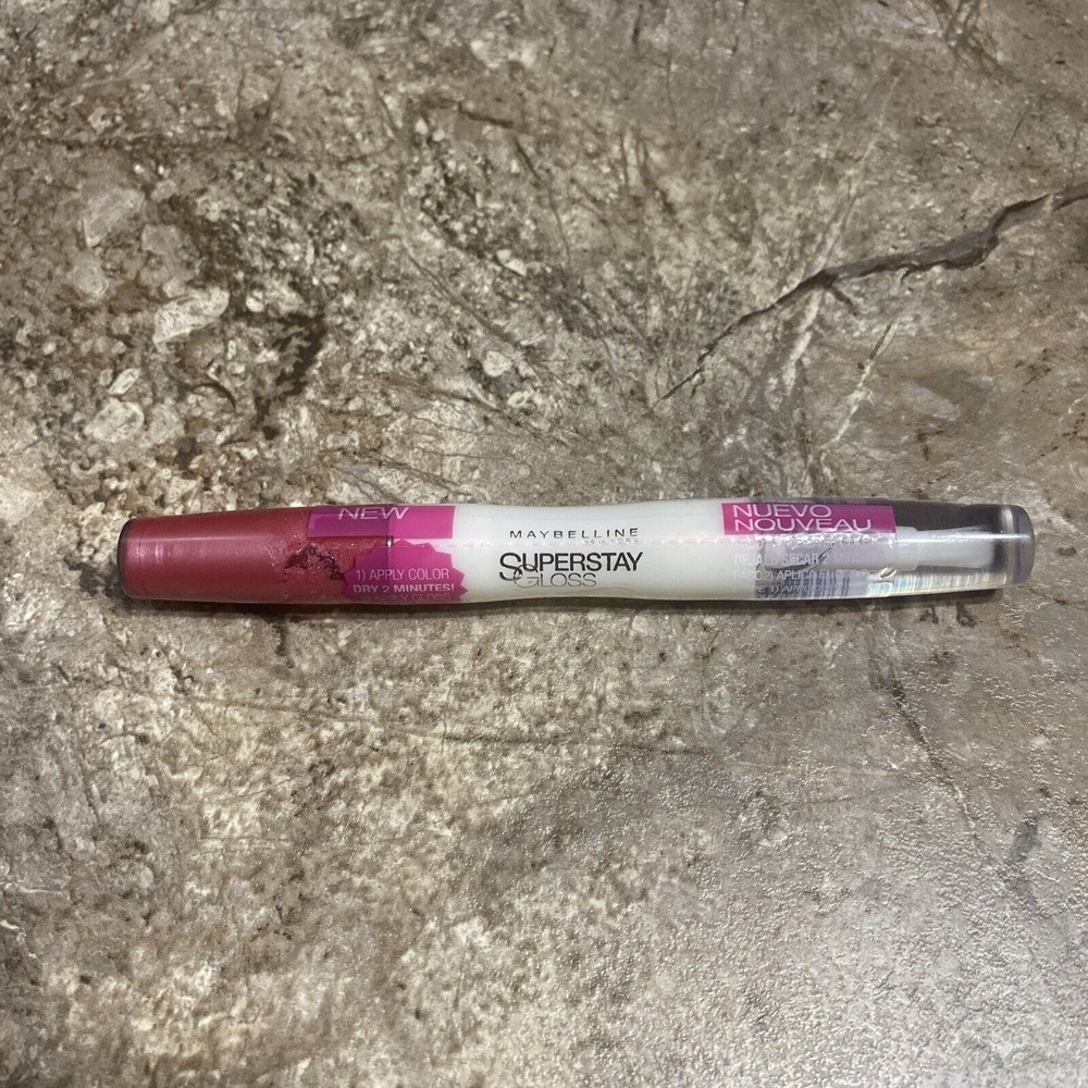 Maybelline Superstay Gloss Glass Rose # 160 Discontinued Lip Gloss Super Stay